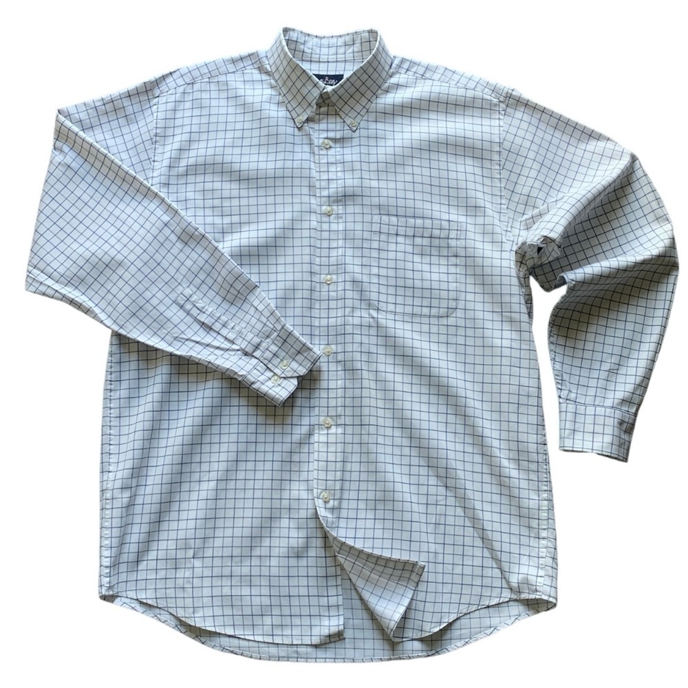Allen Solly Men's Cotton Long Sleeved Plaid Button Down Dress Shirt S L‎ #80N